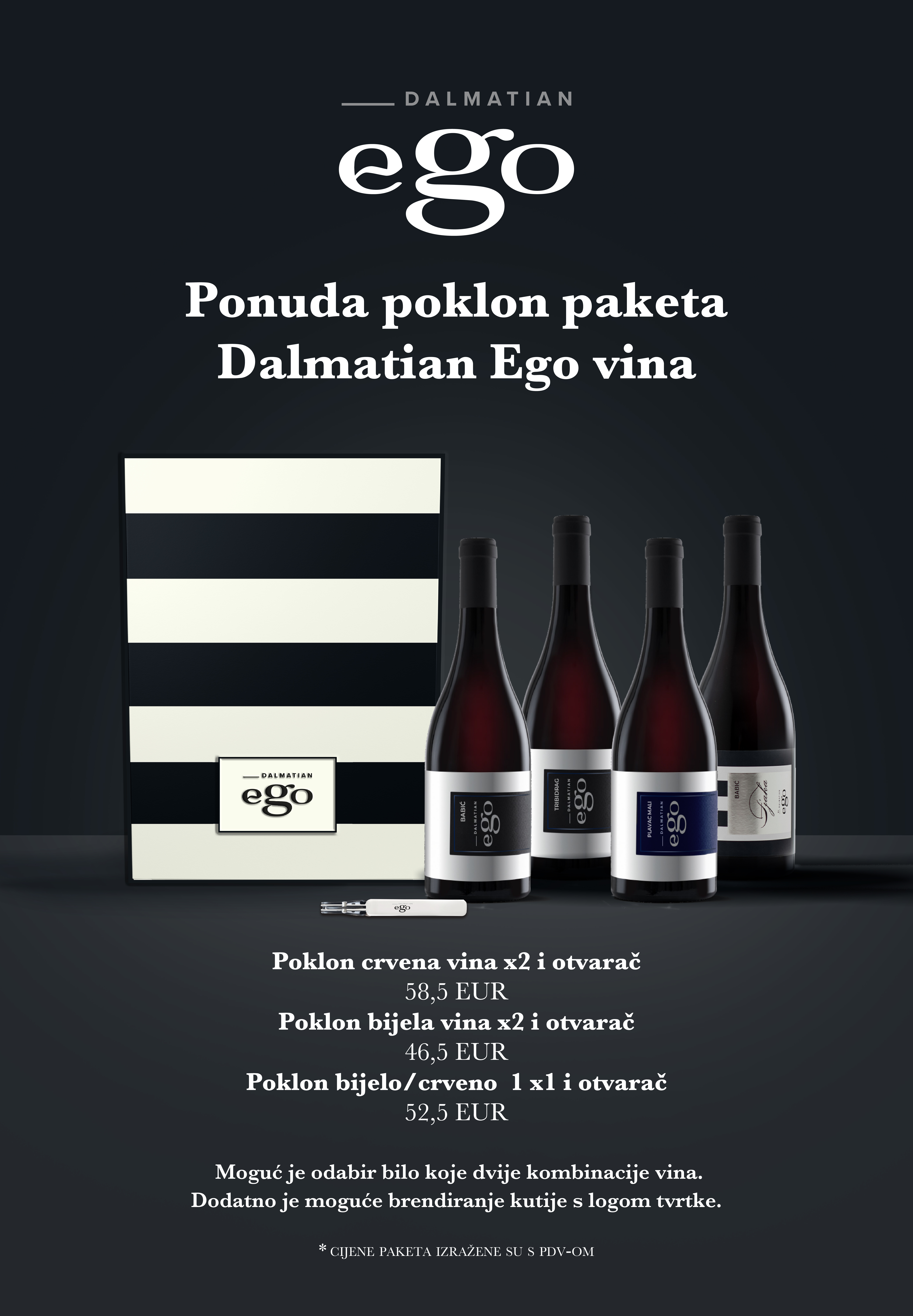 Poklon Paketi Dalmatian Ego Vina – Poklonite Okus Dalmacije